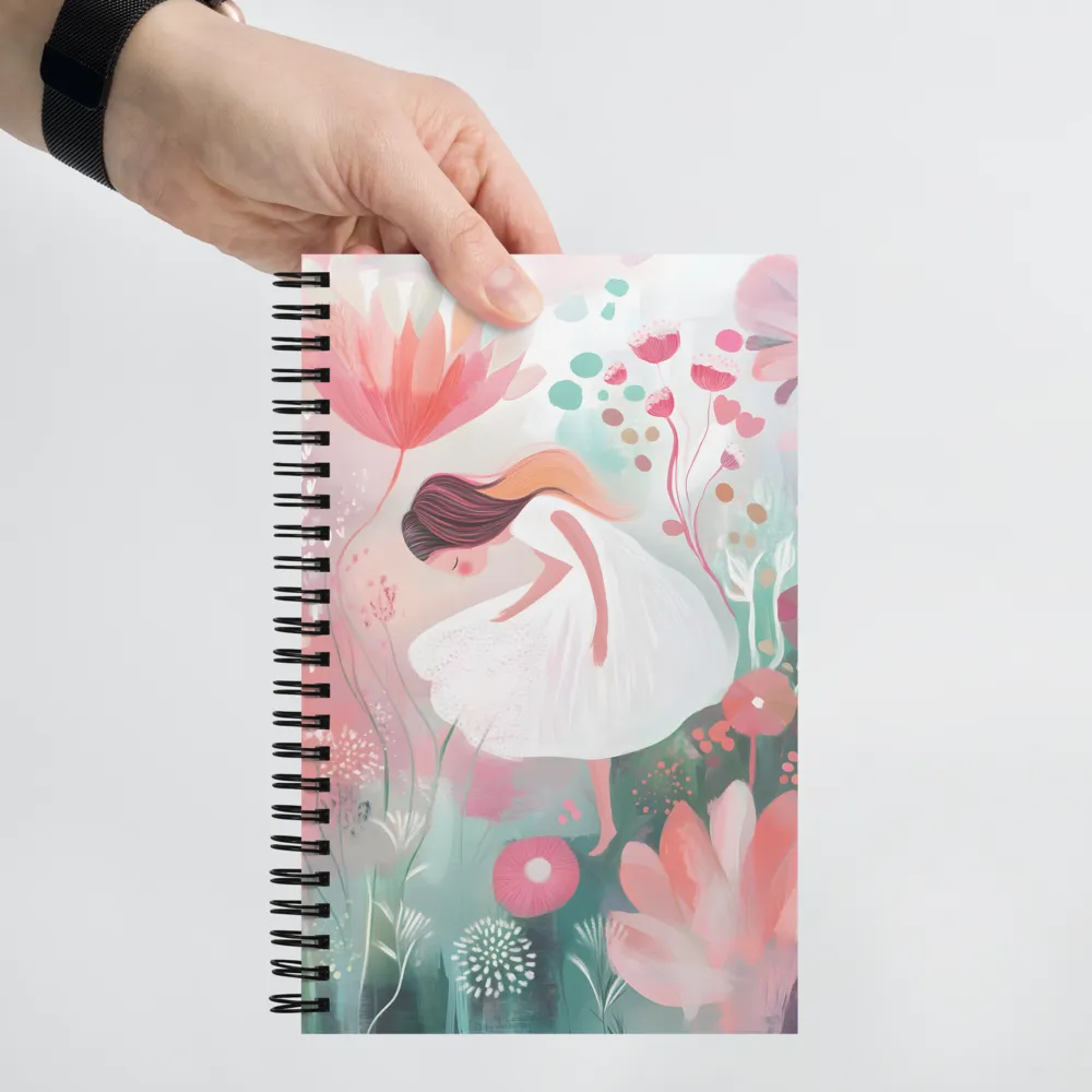 Whispers of a Floral Dream | Spiral Notebook