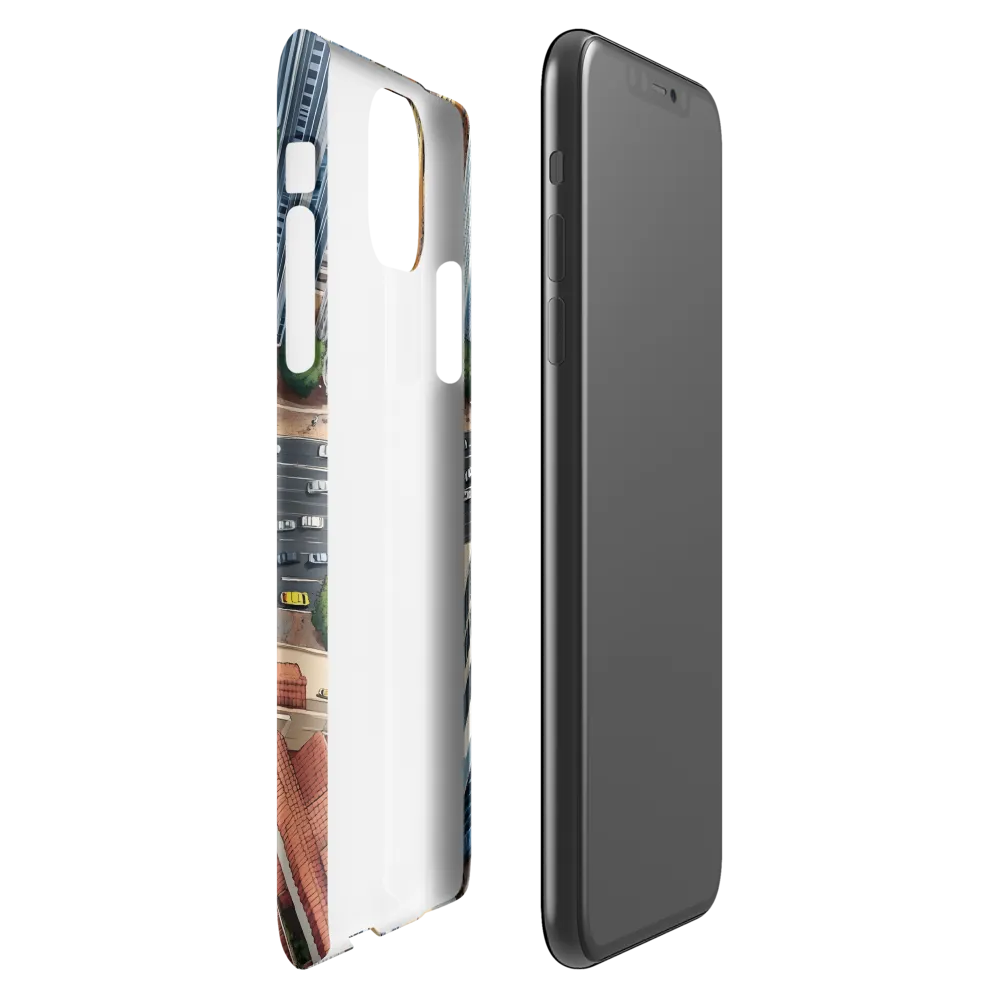 Urban Symphony: Aerial Vision of City Life | Phone Case |  11 Pro Max | Snap Case | Matte