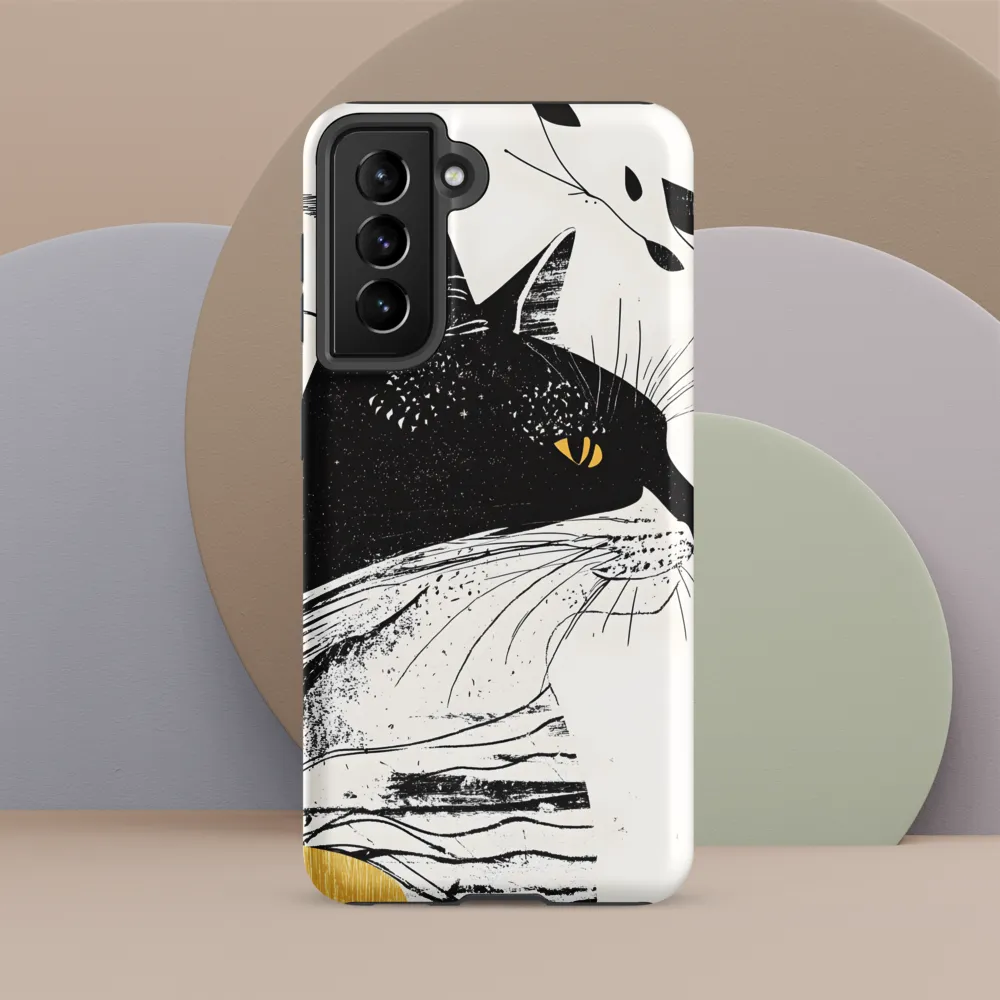Whiskered Elegance: A Minimalist Cat Profile