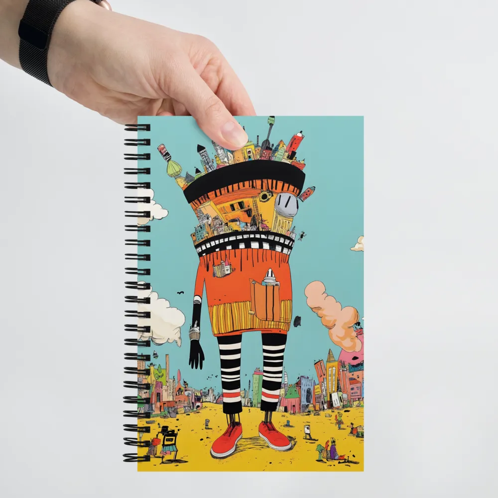 Urban Fantasia: A Whimsical Encounter | Spiral Notebook