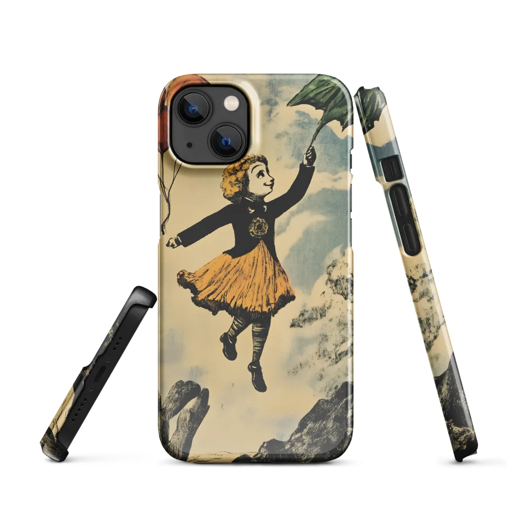 Upward Drift — Girl with Umbrella and Balloons