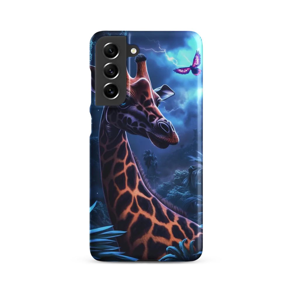 Mystical Giraffe in Twilight Jungle