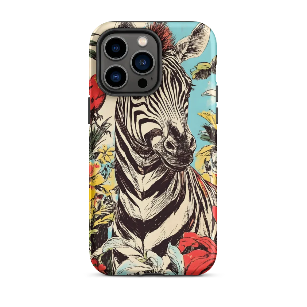 Zebra in Tropical Reverie