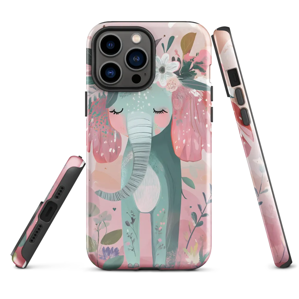Whimsical Elephant in Bloom