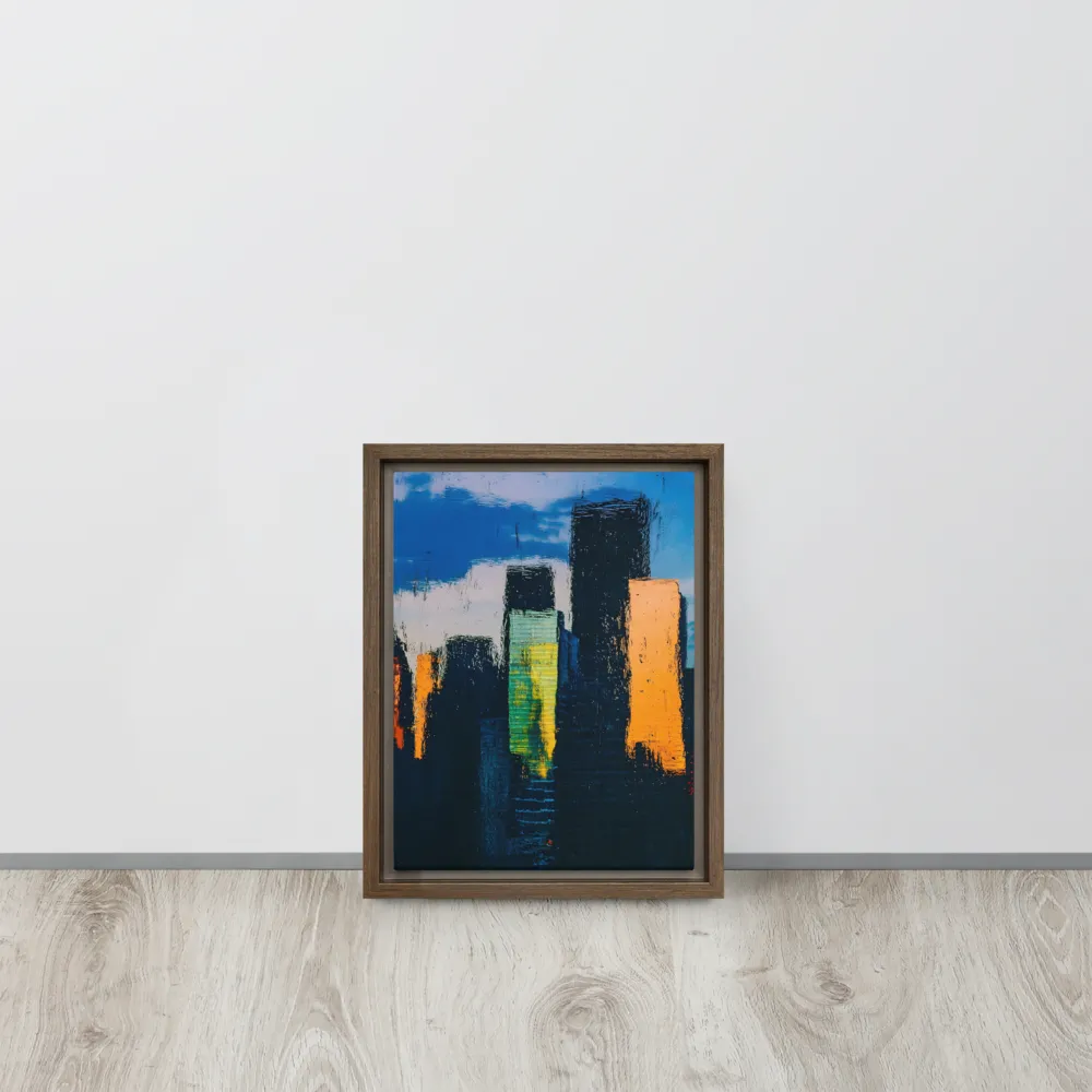 Reflections of Tranquility | Canvas with Brown Frame | 9″×12″