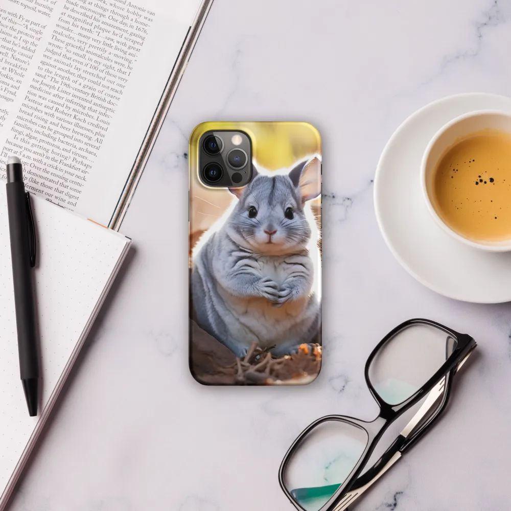 Gentle Whispers of Nature: The Chinchilla | Phone Case |  12 Pro | Snap Case | Matte