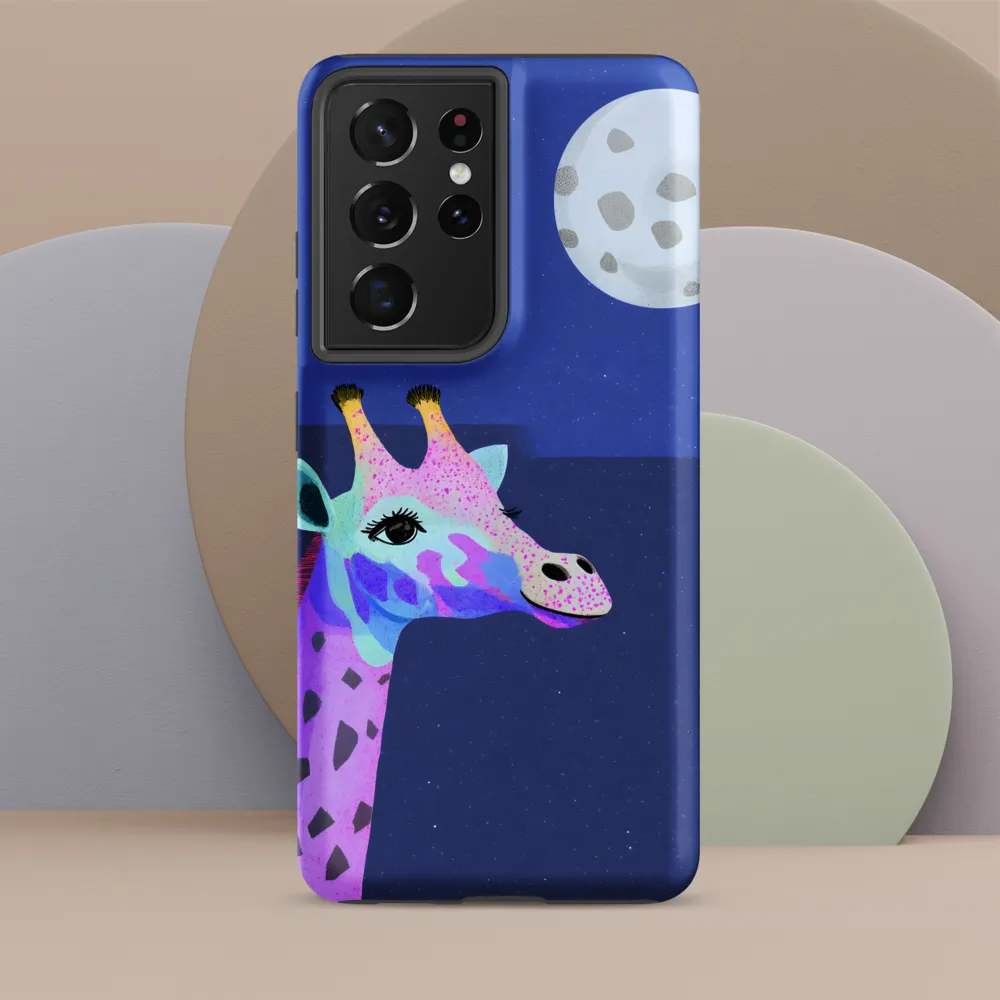 Whimsical Giraffe Under the Stars
