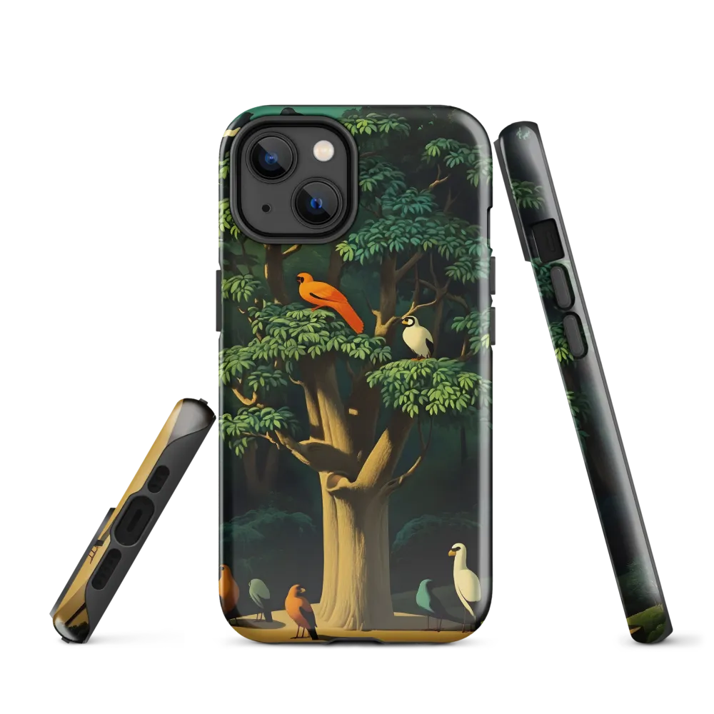 Harmony in Color: A Surreal Bird Symphony