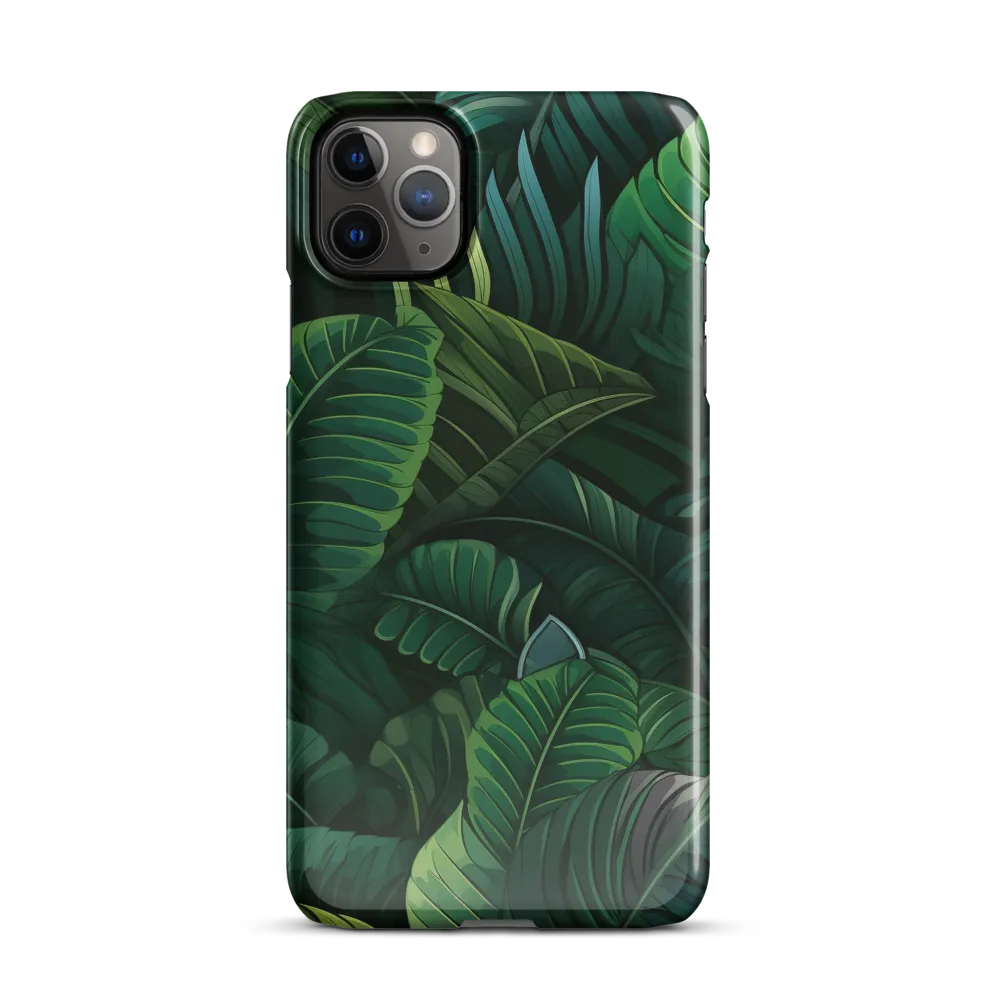 Lush Canopy: A Tropical Foliage Study | Phone Case |  11 Pro Max | Snap Case | Glossy