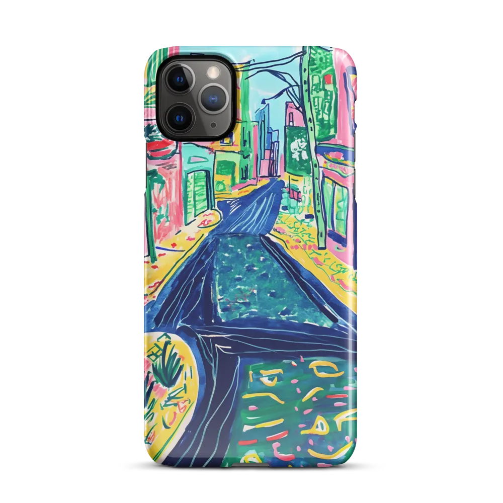 Dreamy Street in Vibrant Hues | Phone Case |  11 Pro Max | Snap Case | Glossy