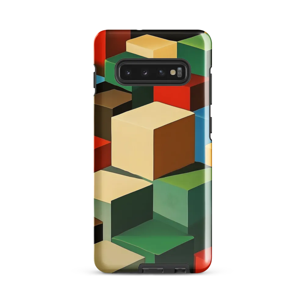 Colorful Geometric Harmony | Phone Case |  S10 Plus | Tough Case | Glossy