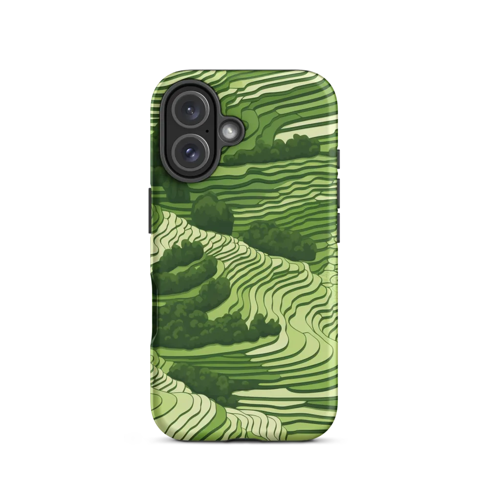 Waves of Green: An Abstract Landscape
