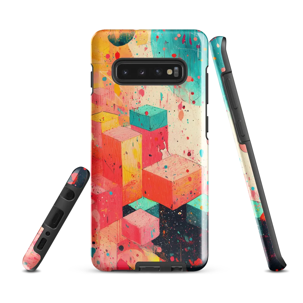 Cubist Symphony in Color | Phone Case |  S10 Plus | Tough Case | Glossy