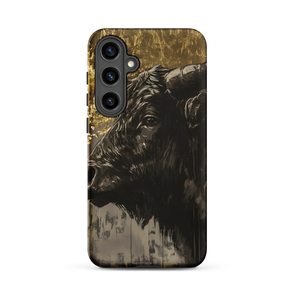 Majestic Bull Against the Golden Horizon
