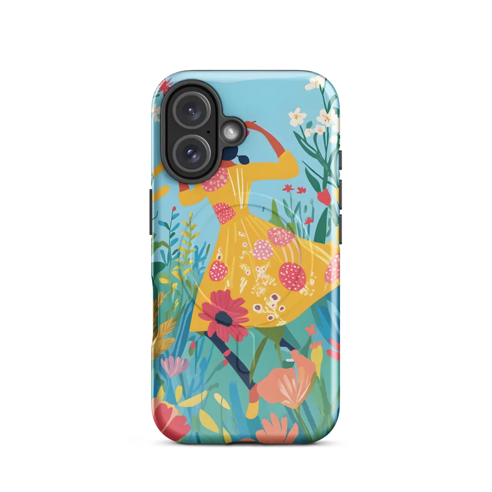 Dancing Among Blossoms | Phone Case |  16 | MagSafe® Tough Case | Glossy