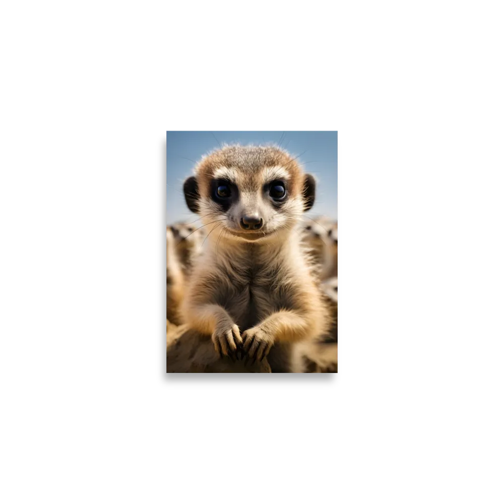 Curious Stance: The Meerkat's Gaze | Poster | A2 (16.5″×23.3″)