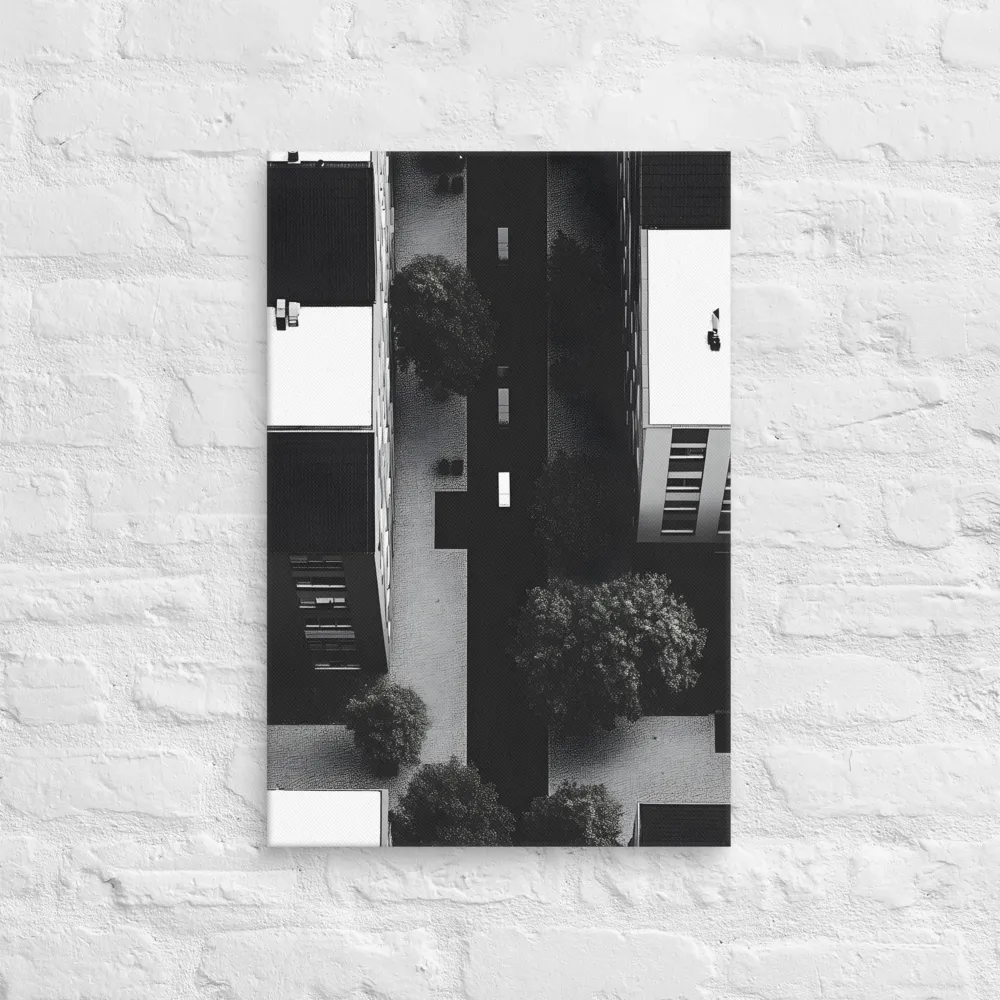 Urban Serenity from Above | Canvas | 16″×24″