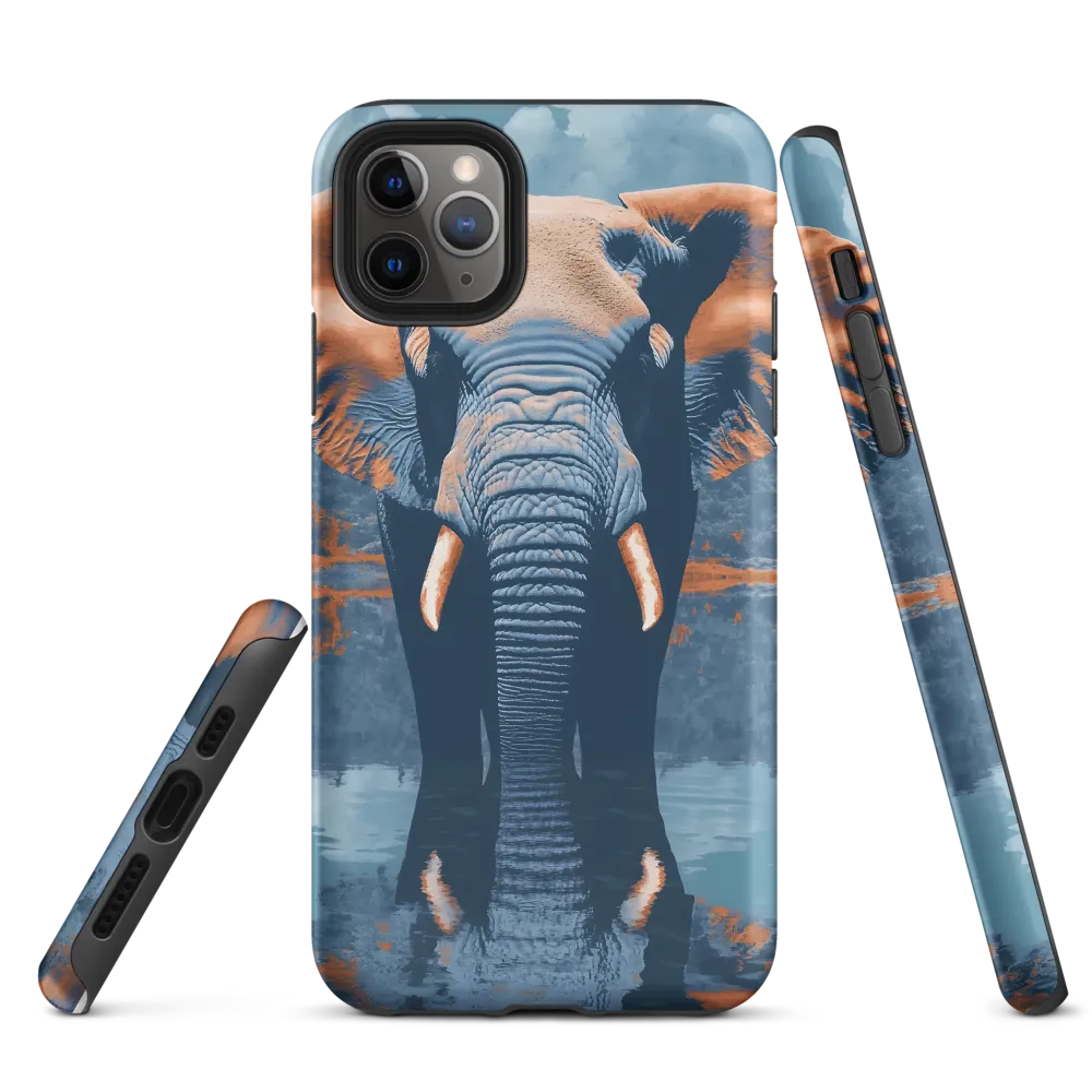 Majestic Reflection: The Elephant's Serenade