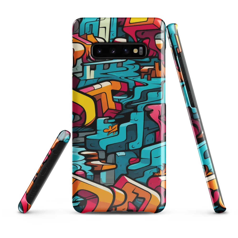 Urban Flow: A Graffiti Odyssey | Phone Case |  S10 Plus | Snap Case | Glossy