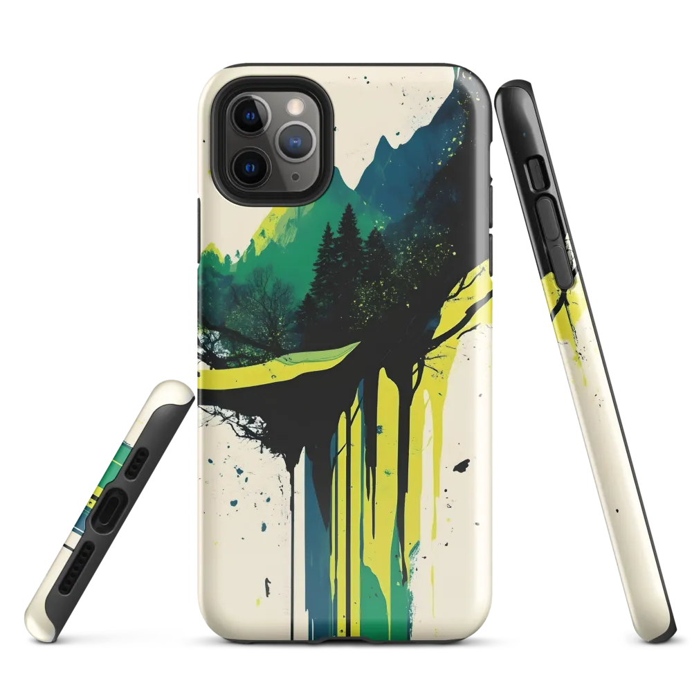 Majestic Serenity: A Digital Landscape | Phone Case |  11 Pro Max | Tough Case | Glossy