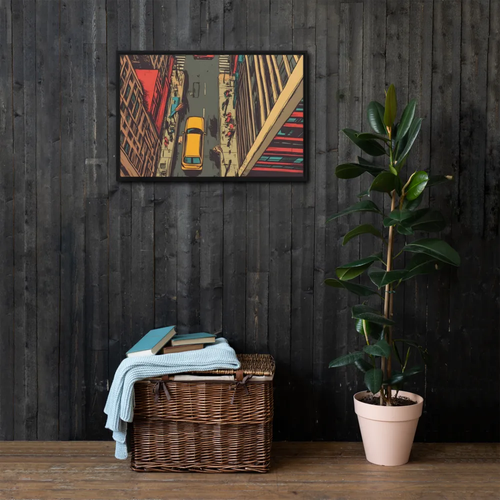 Urban Symphony | Canvas with Black Frame | 20″×30″