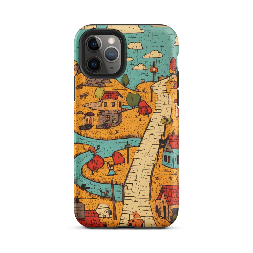 Whimsical Village Landscape