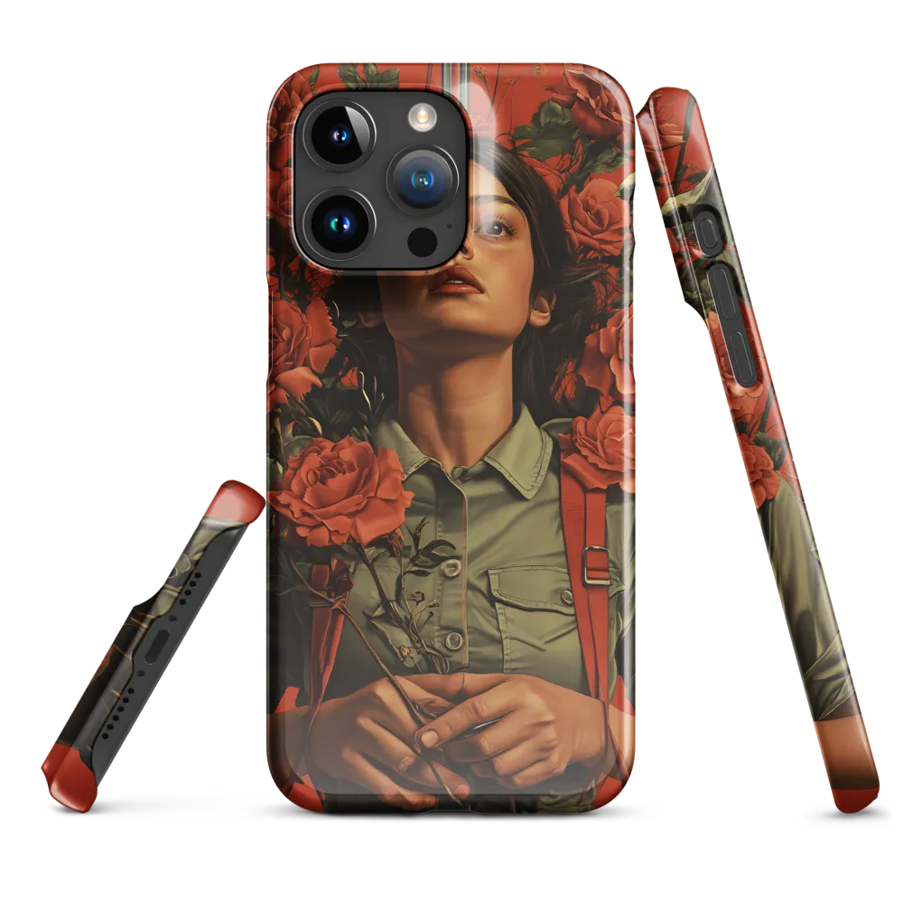 Harmony and Strength: A Portrait Among Roses