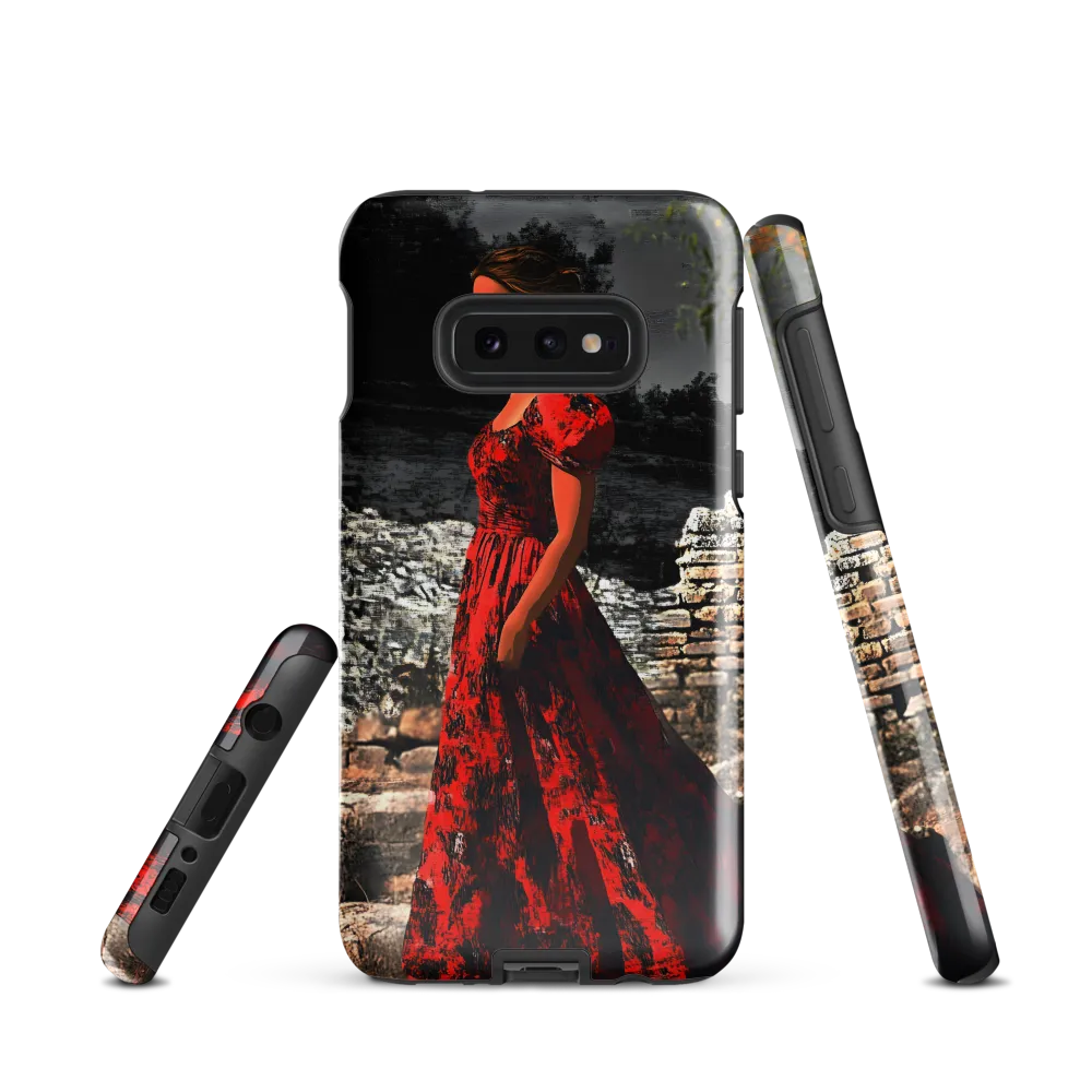 Elegance in Red | Phone Case |  S10e | Tough Case | Glossy