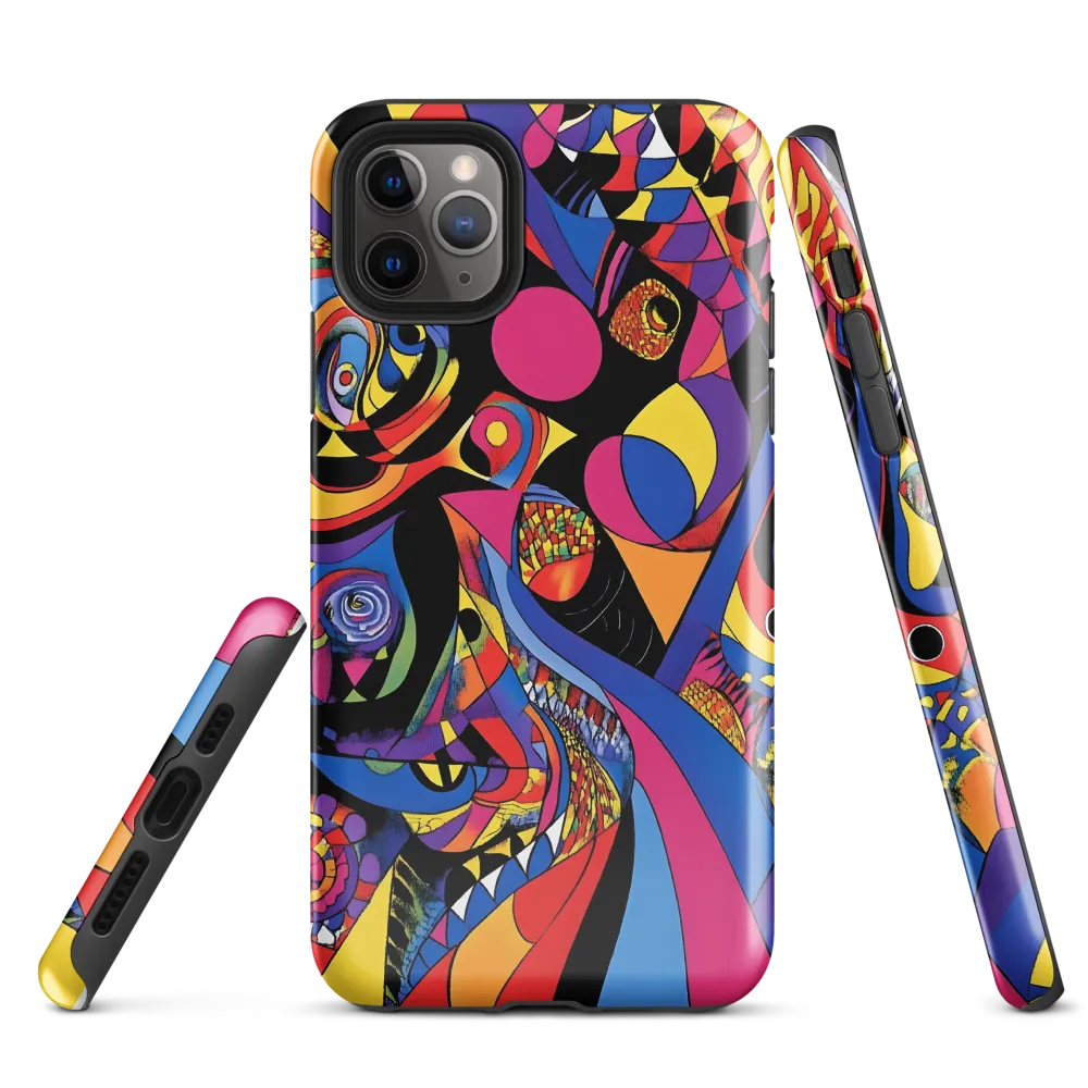 Vibrant Echoes of Geometry | Phone Case |  11 Pro Max | Tough Case | Glossy