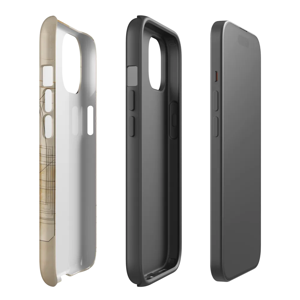 Geometric Elegance: A Modern Portrait | Phone Case |  15 | Tough Case | Matte