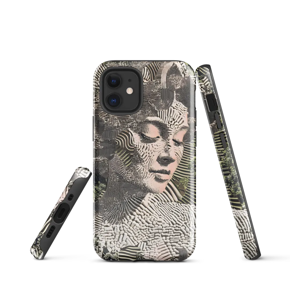 Ethereal Blend of Nature and Humanity | Phone Case |  12 mini | Tough Case | Glossy
