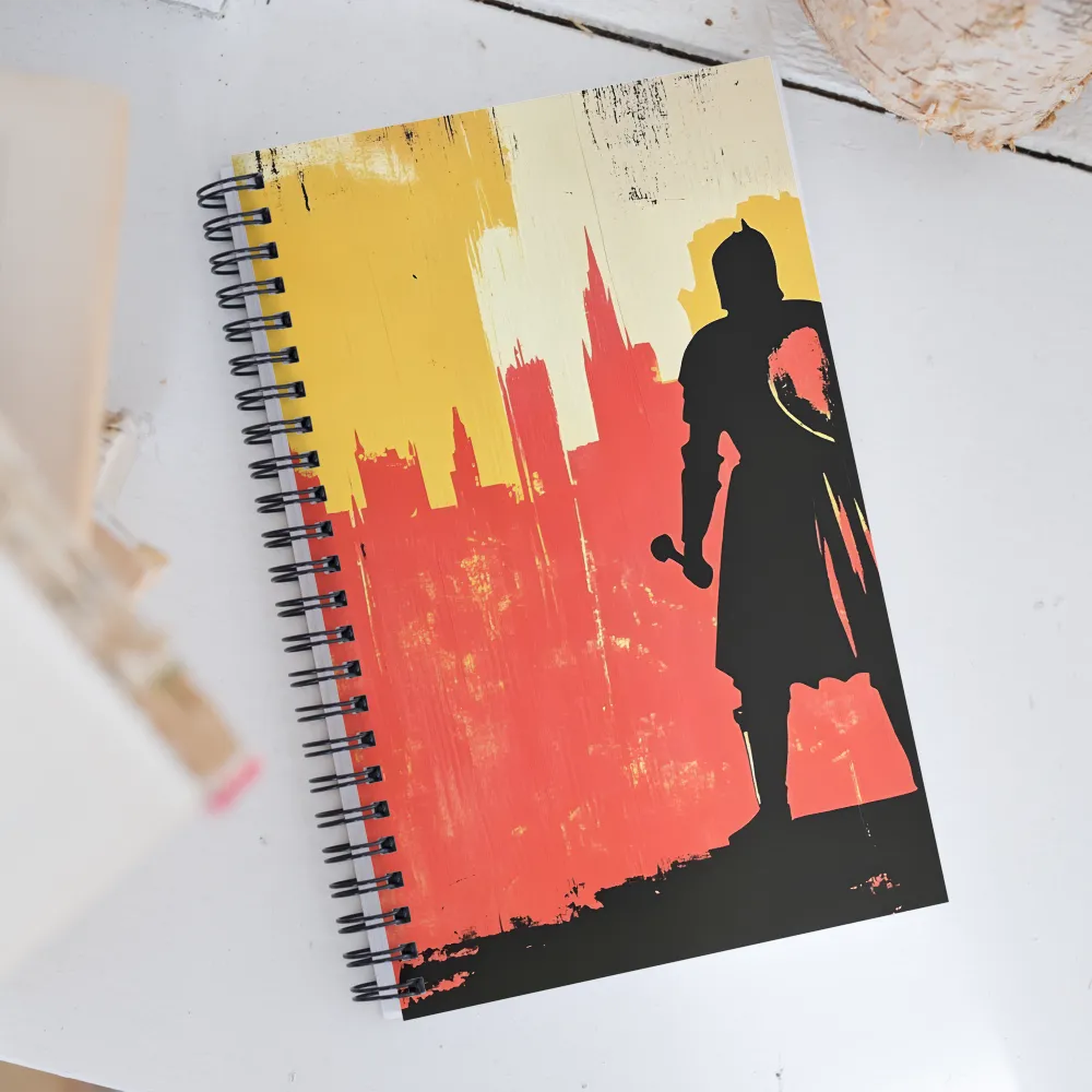 Hero in the Urban Dawn | Spiral Notebook