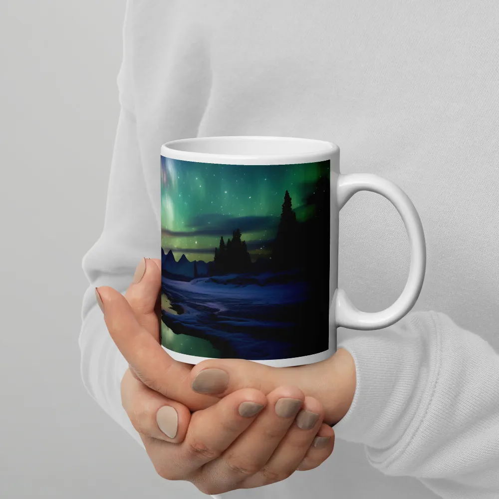 Ethereal Aurora: A Night Under the Stars | Mugs | Multiple Sizes & Colors