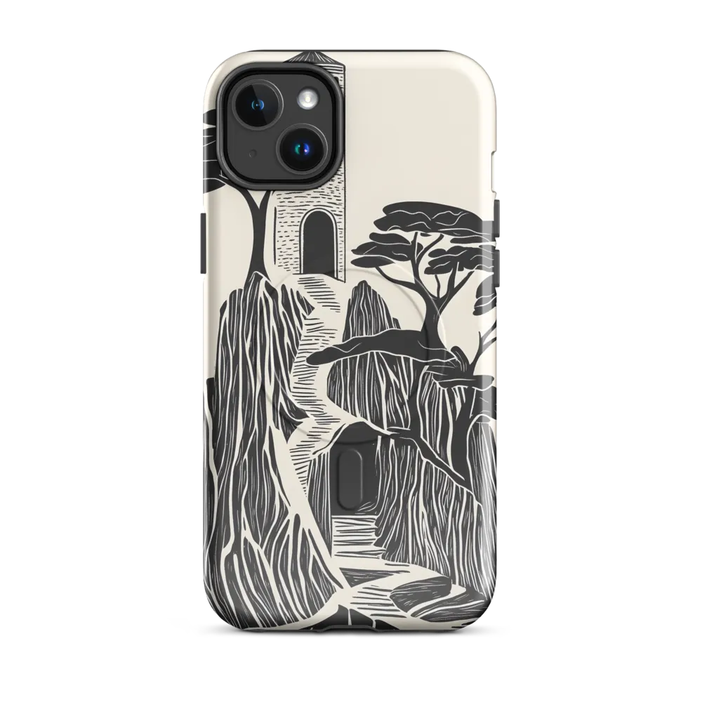 Echoes of a Mystical Tower | Phone Case |  14 Plus | MagSafe® Tough Case | Glossy