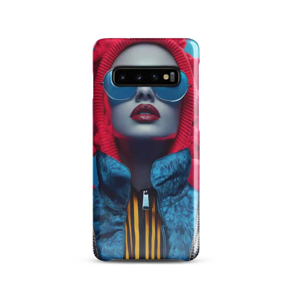 Bold Elegance in Digital Fashion | Phone Case |  S10 | Snap Case | Glossy