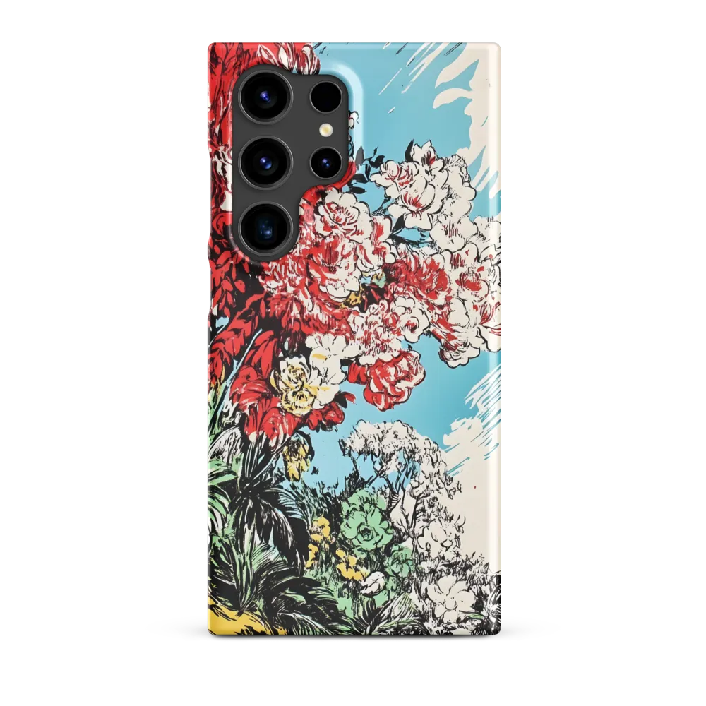 Floral Symphony in Bold Colors | Phone Case |  S24 Ultra | Snap Case | Matte