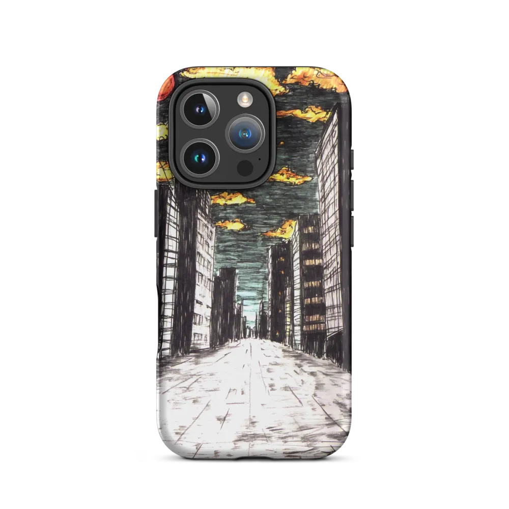 Eclipsed Cityscape