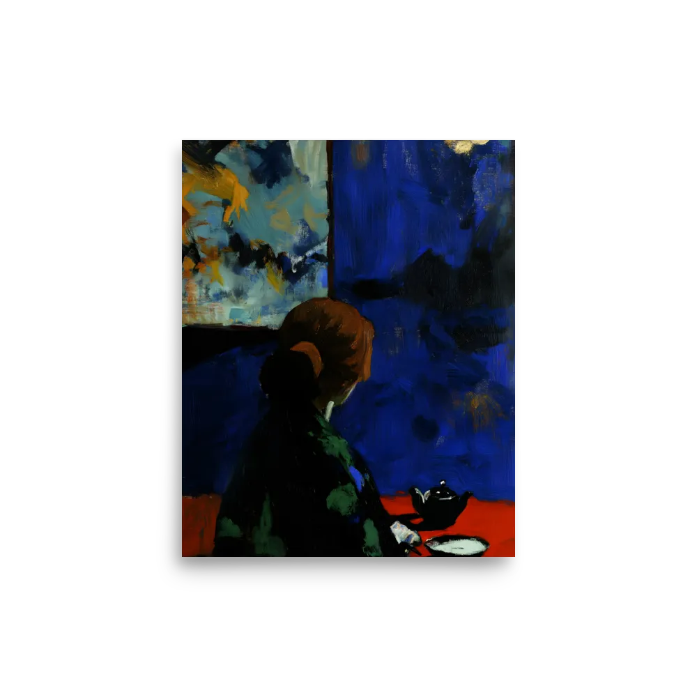 Contemplation Under the Night Sky | Poster | 8″×10″