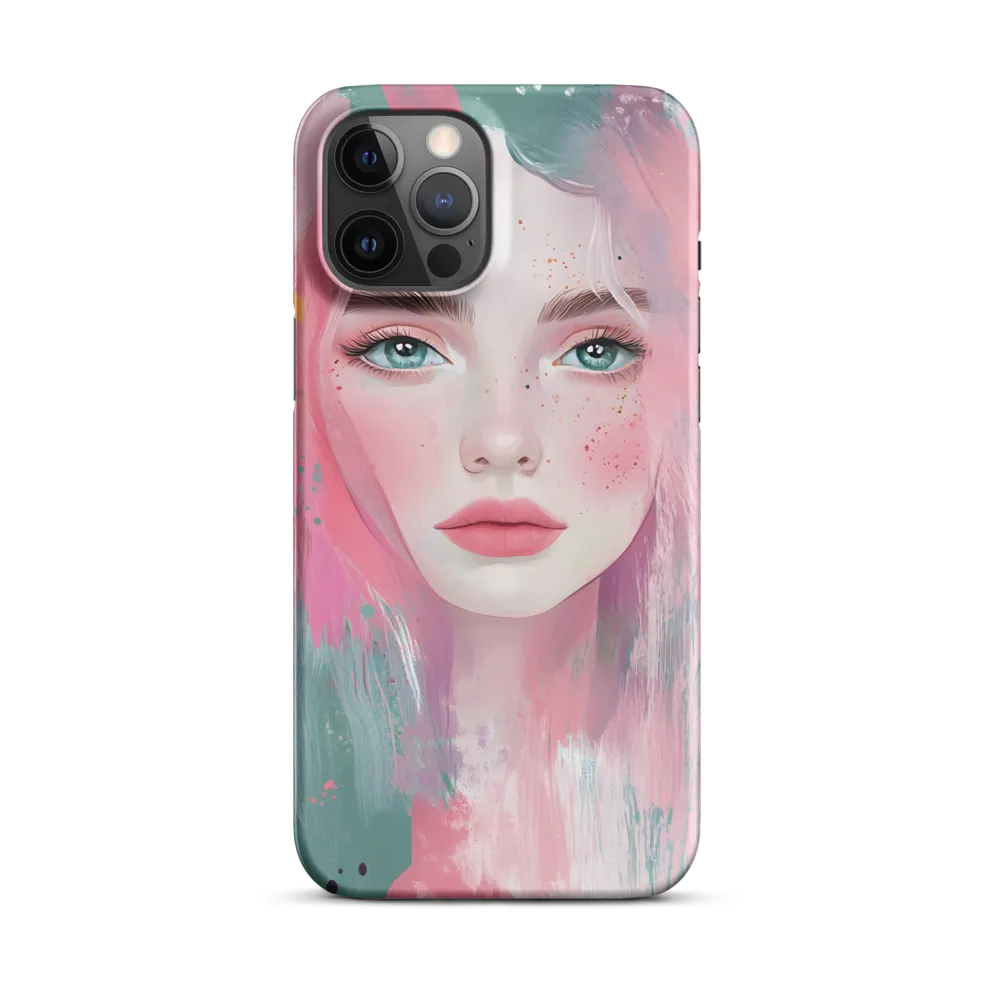 Dreamy Serenity: A Contemporary Portrait | Phone Case |  12 Pro Max | Snap Case | Matte