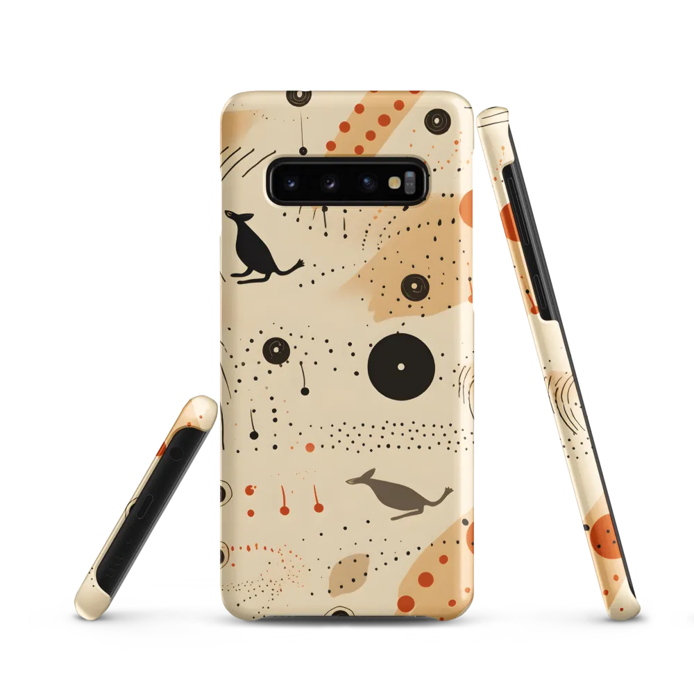 Playful Patterns in Earth Tones | Phone Case |  S10 | Snap Case | Matte
