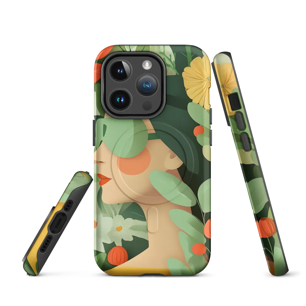 Nature's Serenity: A Modern Portrait | Phone Case |  14 Pro | MagSafe® Tough Case | Matte