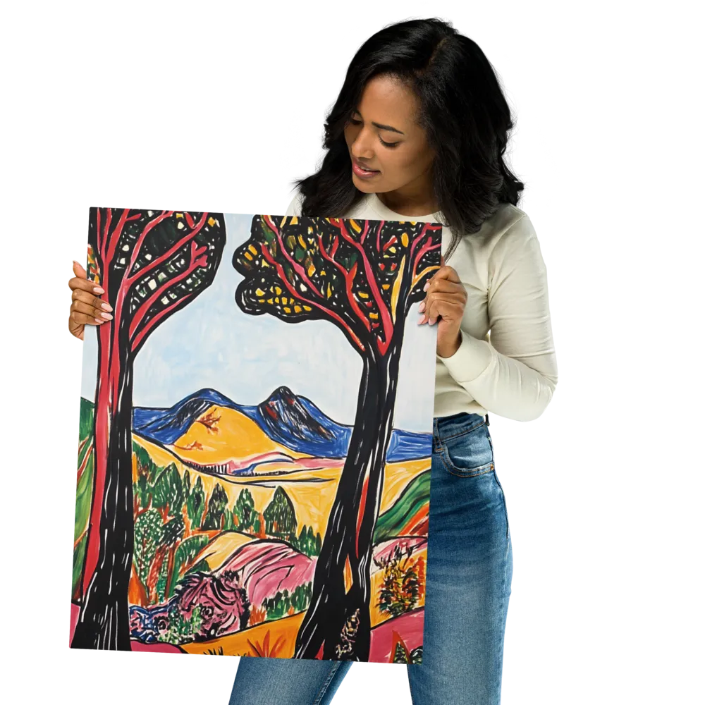 Vibrant Nature's Embrace | Metal Print | 16″×20″