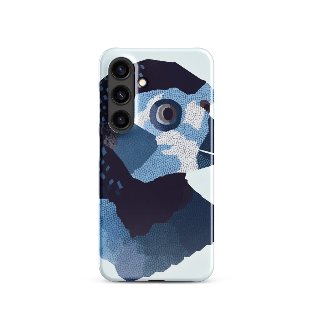 Abstract Avian Portrait in Blue