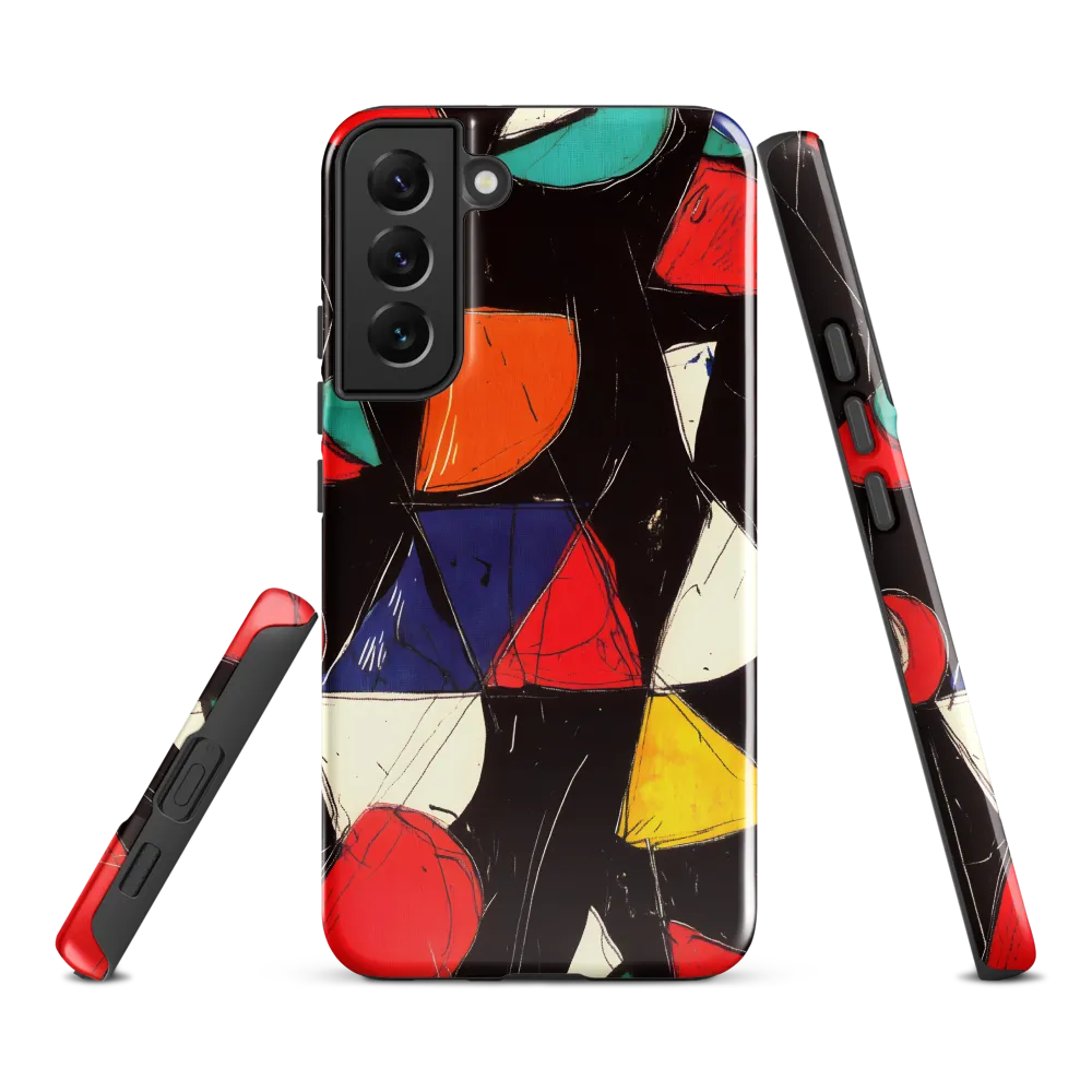 Vibrant Geometric Symphony | Phone Case |  S22 Plus | Tough Case | Glossy