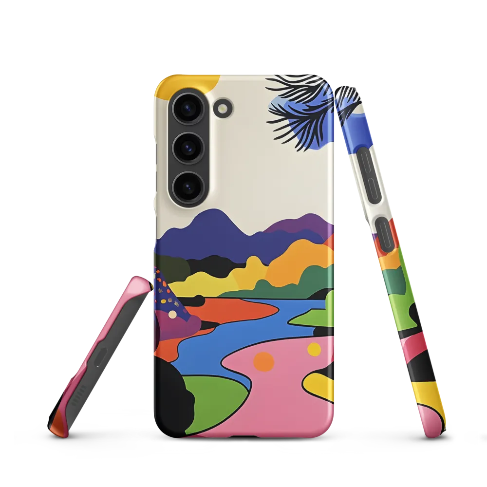 Whimsical Landscape in Color | Phone Case |  S23 | Snap Case | Matte