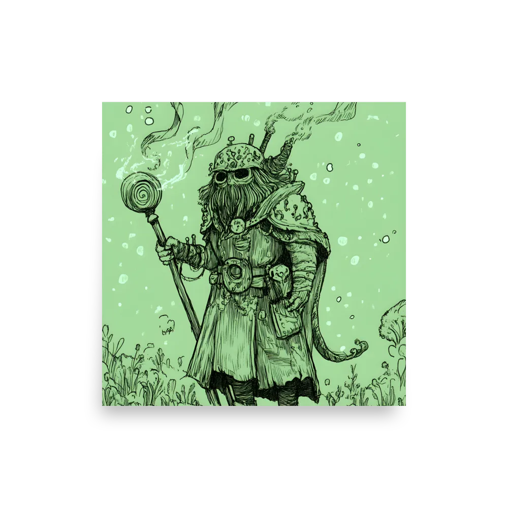 The Enigmatic Wizard | Poster | 12″×12″