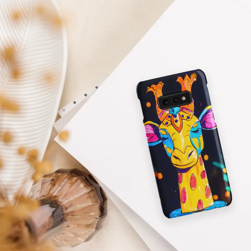 Whimsical Giraffe in Vibrant Colors