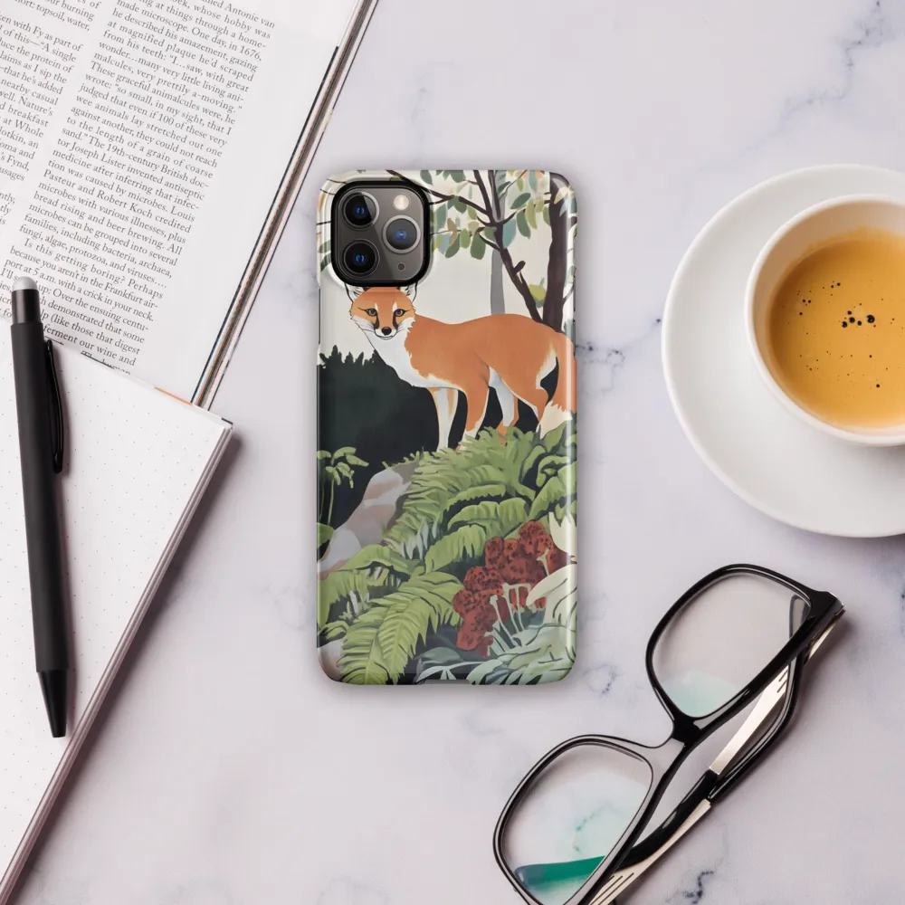 Whispers of the Forest: An Illustrated Fox | Phone Case |  11 Pro Max | Snap Case | Glossy