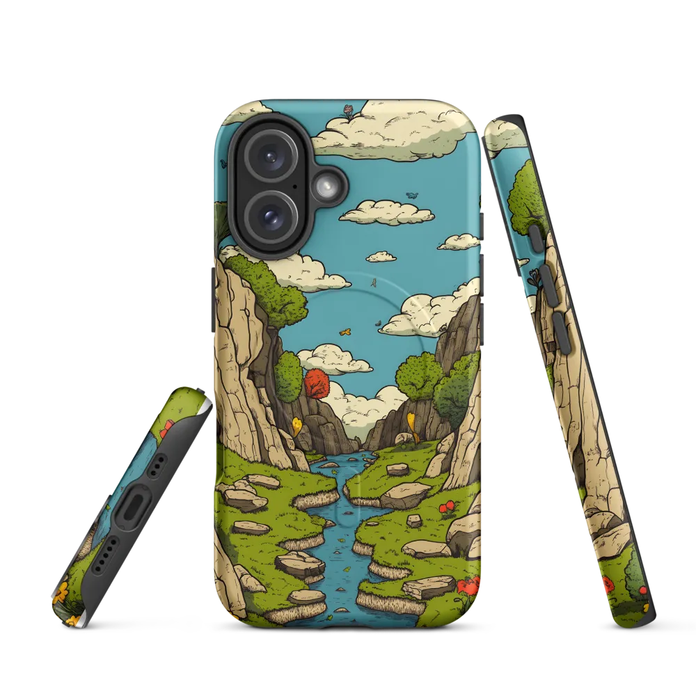 Whimsical Serenity: A Canyon Landscape