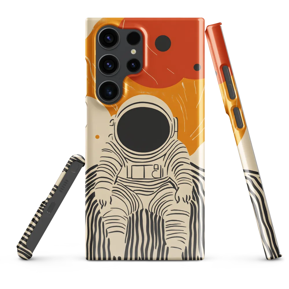 Astronaut in Cosmic Thoughts | Phone Case |  S23 Ultra | Snap Case | Glossy